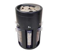 Pruojhw Ordinatore di monete,Strumento Di Ordinamento E Conteggio 5-In-1,Contatore Valuta | Per Commercianti Cassieri Genitori Insegnanti Commercio Collezionisti Ufficio Casa Supermercato Azienda