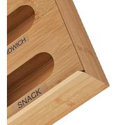 Pruojhw Organizer per borse nei cassetti, contenitore riutilizzabile 4 in 1, organizer per sacchetti alimentari, per sandwich, spuntini, armadio, bagno