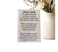 Pruojhw Preghiera squilt Textfeld - Accessori per preghiera cristiana - Pannello trapunta cristiana, per gruppi di chiesa, donne, uomini, casa, ufficio, auto, viaggi, camera da letto, soggiorno