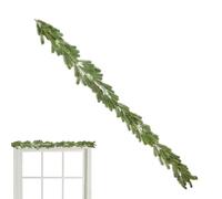 Pruojhw Rami artificiali, 200 cm di lunghezza, cedro artificiale verde, per la casa, la terrazza, l'esterno, il giorno del Ringraziamento
