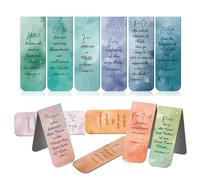 Pruojhw Segnalibro bibbia per donne | Segnalibro magnetico con versi ispiratori | 12 pennarelli laterali per lezioni ufficio scuola casa | Scuola ufficio casa compleanno