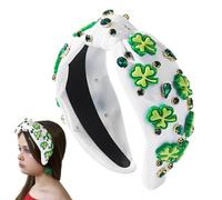 Pruojhw St Patrik's Day - Fascia per capelli con strass e irlandese, accessorio per capelli, per donne, ragazze, vita quotidiana, feste, Natale, giorno del Ringraziamento