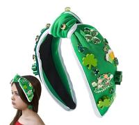 Pruojhw St Patrik's Day - Fascia per capelli con strass e irlandese, accessorio per capelli, per donne, ragazze, vita quotidiana, feste, Natale, giorno del Ringraziamento