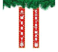 Pruojhw Striscione di Natale per esterni, decorazione con luce LED, decorazione da giardino, per esterni, giardino, terrazza, festa di famiglia, quartiere d'ingresso della casa