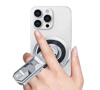 Pruojhw Supporto magnetico per smartphone, in lega di alluminio, forte tenuta, supporto magnetico per cellulare, per film, navigazione, videochiamata, streaming dal vivo, intrattenimento