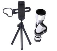 Pruojhw telescopio monoculare HD monoculare con supporto per smartphone - telescopio smartphone monoculare ad alta definizione - telescopio monoculare rotante regolabile impermeabile per