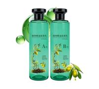 Pruojhw Tintura per capelli - Crema all'olio vegetale 260 ml, resistenza a lunga durata, confezione da 2 flaconi per colorazione intensiva, copertura per capelli bianchi-grigi, adulti e anziani