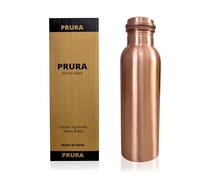 PRURA - Bottiglia per acqua in rame, a prova di perdite, in puro rame ayurvedico 900ml/30oz Design 8