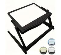 PRUTUHEA Lente d'Ingrandimento per Libri con Supporto Pieghevole, Lente d'Ingrandimento per Anziani, 3 Luci Regolabili, Lente d'Ingrandimento per Lettura di Pagine