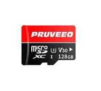 Pruveeo Scheda di memoria MicroSDXC da 128 GB con adattatore per Dash Cam D90/D80/J20, Body Cam e telecamera di sicurezza, classe 10, U1, V30 (MB-MJ128KA/AM)