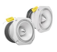 PRV AUDIO TW700Ti - Tweeter a proiettile in titanio bianco, 10,2 cm, 240 Watt, super tweeter da 8 Ohm, condensatore integrato, driver ad alta frequenza Pro Audio (2 tweeter)