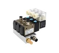 PRXFRWOW 3V210-08-NC Elettrovalvola normalmente Chiusa Blocco Stazione con silenziatore Accessori Base Collettore DC 12v 24v AC 110v 220v 3 Porte(DC12V 12mm Fittings)
