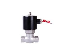 PRXFRWOW Elettrovalvola a solenoide for Vapore in Ottone ad Alta Temperatura in Acciaio Inossidabile 304 24v 1/2 normalmente Chiusa 220v 110v(BSP-110VAC)
