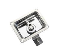 PRXFRWOW Serratura a Scatola Piatta in Acciaio Inossidabile 304, Tipo a Tirare, Serratura a Pannello, Meccanica, for Veicoli, Tipo a Scatola, for portiera Auto, Serratura Quadrata, 1 Pezzo