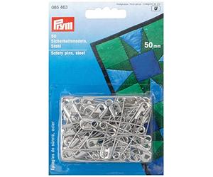 Prym 085463 Spille di Sicurezza con Spirale Acciaio No. 3 Argento 50 mm