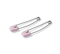 Prym - Prym Inossidabile Acciaio Rosa (55mm) Pannolino Spille da Balia - 4 Pezzi