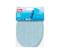 Prym-14 x 10 cm, Confezione da 2 Toppe per Jeans da Stiro, Cucito-Pois, Colore: Azzurro