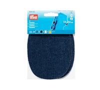 Prym-14 x 10 cm, Confezione da 2 Toppe per Jeans da Stiro, Cucito-Pois, Colore: Blu Scuro