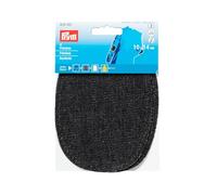 Prym-14 x 10 cm, Confezione da 2 Toppe per Jeans da Stiro, Cucito-Pois, Colore: Nero