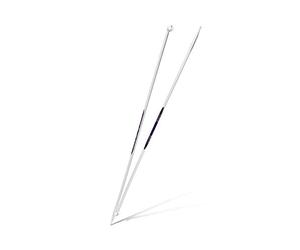 Prym 190363 Ferri da Maglia ergonomici a Punta Singola, in plastica, Multicolore, 10 mm, Lunghezza 35 cm, 1 Paio (38 x 4 x 1 cm)