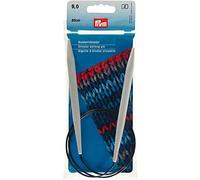 Prym 211180-1 Ferri da Maglia circolari da 9 mm, Lunghezza 80 cm, Argento