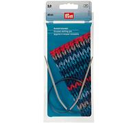 Prym 211230 - Ferri circolari in alluminio, 40 cm, 3,00 mm, colore: Grigio