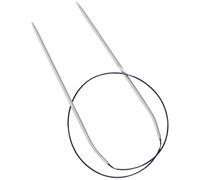 Prym 211232 - Ferri circolari per lavorare a maglia, in alluminio, 60 cm, 3 mm, colore: Grigio