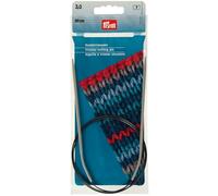 Prym 211234 - Ferri da maglia circolari in alluminio, 80 cm, 3,00 mm, grigio