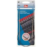 Prym 212122 - Ferri circolari MS 60 cm, 3 mm, in ottone, colore: Argento