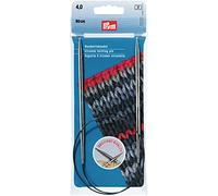 Prym 212142 - Ferri circolari MS 60 cm, 4,00 mm, in ottone, 4 mm, colore: Argento