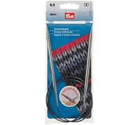 Prym KnitPro MS-Ferri circolari per Lavorare a Maglia, 80 cm, 6,00 mm, Colore: Argento, Ottone, 6,0 mm