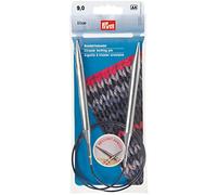 Prym 212224 - Ferri circolari per lavorare a maglia, MS 80 cm, 9,00 mm, in ottone, 9 mm