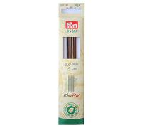 Prym Strumpfstricknadeln Natural Farbig 15 cm 3,00 mm Ferri da Maglia, Legno, Multicolore, 3,0 mm