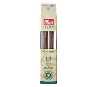 Prym Rundstricknadelspitzen Farbig Lang 11,6 cm 5,50 mm Ferri da Maglia circolari, Legno, bambù Naturale, 5,5 mm