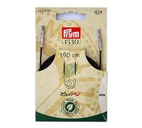 Prym 223985 - Ferri da maglia circolari NATURAL 150 cm, in metallo, multicolore