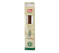 Prym 224122 - Ferri da calza Cubics Natural, 15 cm, 3,00 mm, in legno, multicolore, 3 mm
