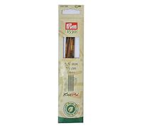 Prym 224123 - Ferri da calza Cubics Natural, 15 cm, 3,50 mm, in legno, multicolore, 3,5 mm