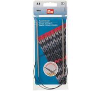 Prym 24"""" Circular Brass 3.5mm Knitting Needles Silver