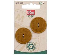 Prym 318980 Pomello di canapa riciclato 2 fori 28 mm curry
