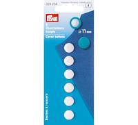Prym Cover Buttons, White, 11 mm