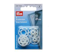 Prym 347153-1 Chiusure A Scatto da Cucire, Plastic, Naturale, 21 mm, transparent, 3 Stück, 3 unità