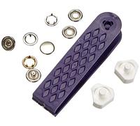 Prym - 390120, Bottoni a pressione, senza cuciture, Ø 10 mm, Argento (silber)