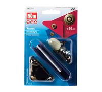 Prym Non- Sew Press Fastener, Metallo, Old Brass, 20 mm