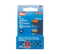 Prym 390776 - Bottoni automatici in jersey, 12 mm, colore arancione, compatibili con Vario Creative Tool