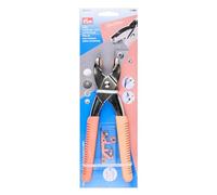 Prym 390918 Vario pinza albicocca - Per bottoni a pressione, occhielli, rivetti e bottoni jeans - Include utensili per foratura, impugnatura ergonomica, accessori per cucito versatili