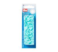 Prym 393159 - Bottoni Automatici Rotondi Senza Cuciture, 30 Pezzi, Diametro: 12,4 mm, Turchese chiaro