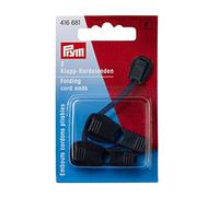 Prym 416681 - Inserti per Cavi Pieghevoli in plastica, 2 x 1 x 1 cm, Colore: Nero