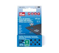 Prym 542413 Ricambio Occhielli con rondelle, Silver, OneSize