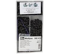 Prym 542416-1 Occhielli e rondelle, 5.0mm nero ossidato, Acciaio inossidabile, 5 mm