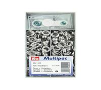Prym 542424-1 Eyelets And Washers, Ottone, Silver, 11 mm